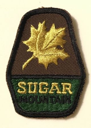 Sugar Mountain Skiing Ski Nos Patch Badge North Carolina Souvenir Travel