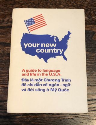 Your Country 1975 American Red Cross Booklet Vietnamese Refugees/immigrants