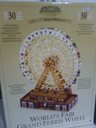 Gold Label World ' s fair Christmas Animated Musical Grand Ferris Wheel 75th ann. 4