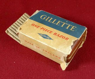 GILLETTE GOLD 430030 SAFETY RAZOR W/BOX. 9