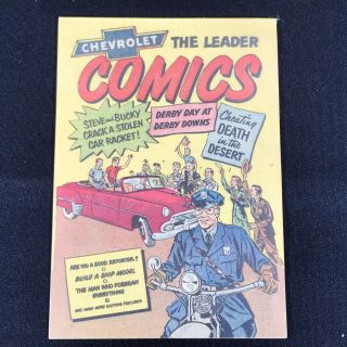 Vtg 1952 Chevrolet The Leader Comics Advertising Comic Book Madison Wisconsin