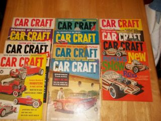 11 Vintage Car Craft Magazines - 1961 - Almost Complete Year - Vg Cond.