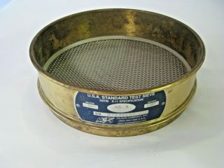 Vintage U.  S.  A Standard 8 " Test Sieves No.  8 2.  36mm 0.  0937 " E - 11 Specifications