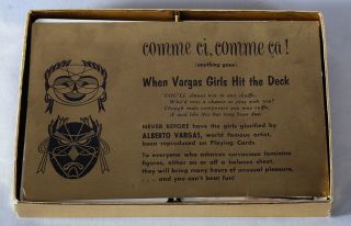 1940s Complete Gift Boxed Double Set Of Vargas Girl Playing Cards Pin - up 3
