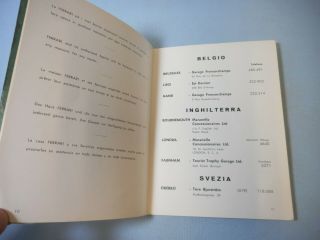 1960 FERRARI SEFAC ORGANIZZAZIONE DI VENDITA E DI ASSISTENZA SALES & ASSISTANCE 5