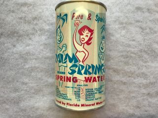 Palm Springs Vintage Canned Spring Water,  1950’s,  Orange City Florida