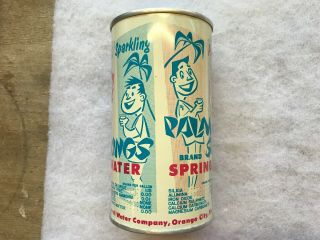 Palm Springs Vintage Canned Spring Water,  1950’s,  Orange City Florida 3
