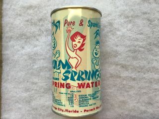 Palm Springs Vintage Canned Spring Water,  1950’s,  Orange City Florida 4