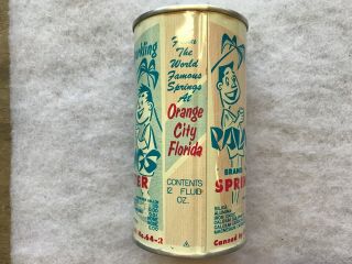 Palm Springs Vintage Canned Spring Water,  1950’s,  Orange City Florida 5