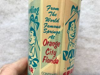 Palm Springs Vintage Canned Spring Water,  1950’s,  Orange City Florida 6