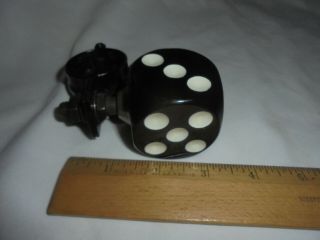 Vintage dice steering wheel suicide spinner knob hot rod 5
