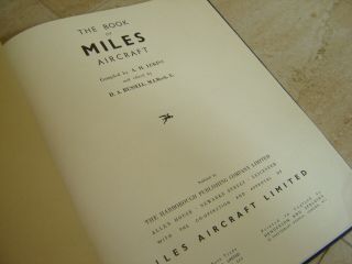 1944 The Book of Miles Aircraft by A H Lukins 1st Edn Illustrated H/B WW2 Planes 4