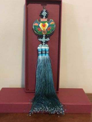 Chinese Knot Embroidered Hanging Tassel