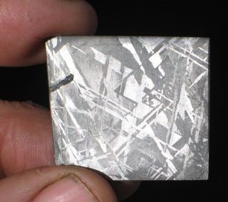 Gorgeous Etched Gibeon Iron Meteorite Thin Slice 110 Etch 4 Jewelry