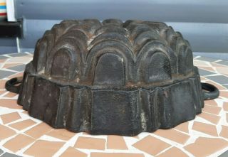Cast iron baking pan mold bundt cake duchess crown series antique rare 2
