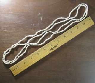 54 Inch Mississippian Necklace,  Barrel Shell Beads,  Barton Co.  Georgia X Beutell
