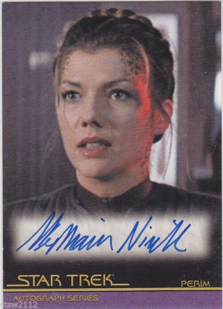 Star Trek Movies In Motion A71 Stephanie Niznik Perim Insurrection Autograph