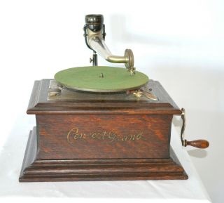 ZONOPHONE CONCERT GRAND PHONOGRAPH WITH LARGE HORN - WE SHIP WORLDWIDE 6