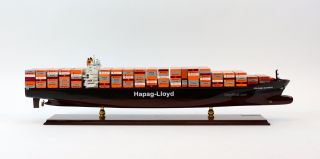 Mv Colombo Express Hapag - Lloyd Container Ship Wooden Ship Model 38 " Scale 1:350