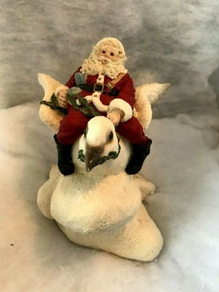 The Legend Of Santa Claus " Santa Riding Dove " Figurine 112 Of 7,  500 With