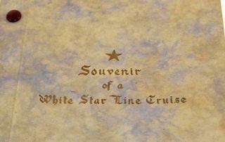 Souvenir of a WHITE STAR LINE Cruise Liner RMS Homeric Ship Brochure - 1934 2