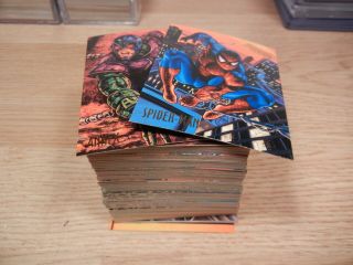 1995 Fleer Ultra Spider - Man Complete Base Set Of 150 Trading Cards