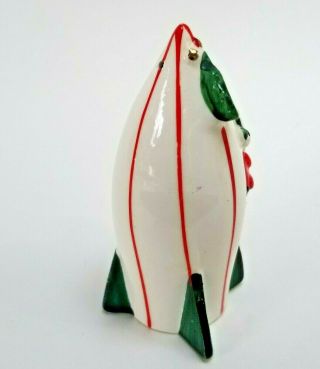 Holt Howard Santa In Rocket Christmas shaker single ceramic RARE Hard to find 5