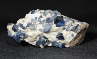 Deep Blue Sapphire Crystals In Matrix From Mogok,  Myanmar (burma) - 4.  5 Cm