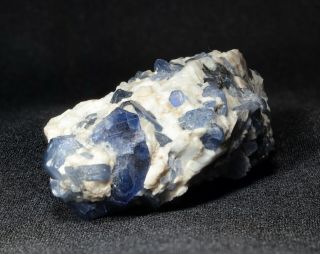 Deep Blue Sapphire Crystals in Matrix from Mogok,  Myanmar (Burma) - 4.  5 cm 4