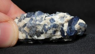 Deep Blue Sapphire Crystals in Matrix from Mogok,  Myanmar (Burma) - 4.  5 cm 7