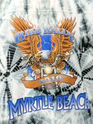 Myrtle Beach Bike Rally 2010 Graphic Biker Mens Sz 6xl Sleeveless Shirt (t1)