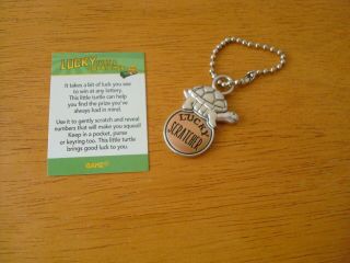 Ganz Lucky Turtle Scratcher Charm For Lottery Scratch - Off Tickets Nip Metal