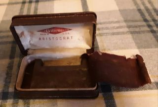VINTAGE GILLETTE GOLD ARISTOCRAT SAFETY RAZOR - USA MADE - With box - 4