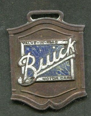 Early Buick Motor Car Co Advertising Watch Fob Valve In Head L Grimes & Sons Pa