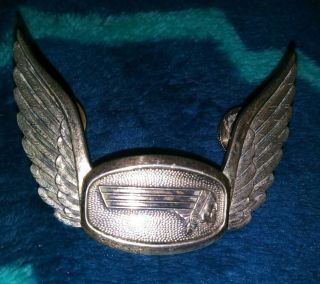 Western Airlines Flying Cheif Indian Sterling Silver Captains Hat Pin
