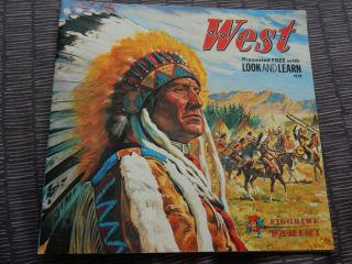 Panini West Sticker Album Vintage Look & Learn Cowboys / Indians Wild West