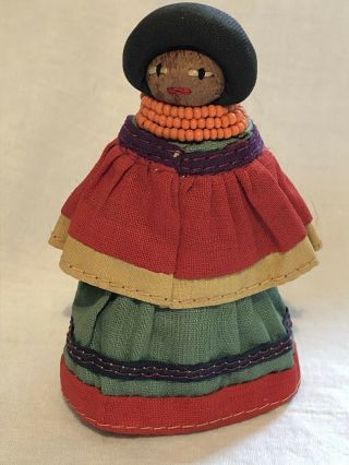 3 1/2” Vintage Beaded Seminole Native American Indian Doll