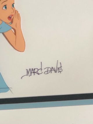 Disney Peter Pan Wendy Production Cel Signed Frank Thomas Johnston 5
