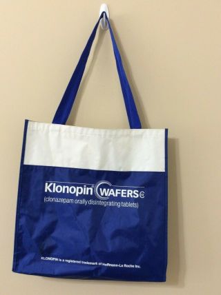 Large Tote Bag Klonopin Wafers Drug Rep Pharmaceutical Collectiable Item
