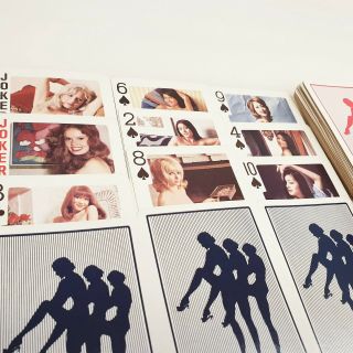 Playing Cards Card Deck W Sexy Lady 1970 