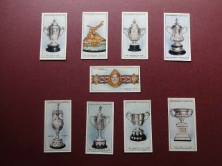 Sporting Trophies Issued 1927 By Churchman Set 25