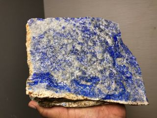 AAA TOP QUALITY SOLID LAPIS LAZULI ROUGH 15.  5 LBS - FROM AFGHANISTAN 5