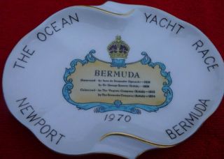 Hammersley China Newport To Bermuda Ocean Yacht Race Souvenir Dish - 1970 Smiths