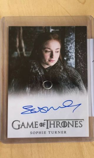 2019 Game Of Thrones Inflexions Auto Sophie Turner Sansa Stark Full Bleed Rare