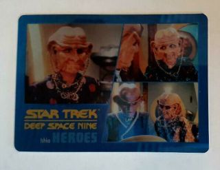 Star Trek Deep Space Nine Heroes & Villians Base Metal Card 87 5/75