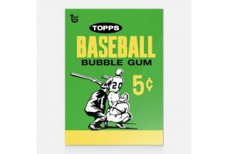 Baseball 1964 Topps 80th Anniversary Wrapper Art Card 21