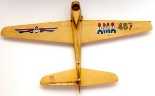 22 - Inch Vintage C/l Speed Airplane/airframe Monoline Air Plane