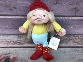 Curious Characters Gnome The Elder Of The Dwarfs Soft Sculpture Doll Ooak