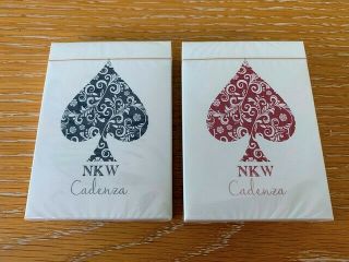 Set Of Red & Blue Nkw Cadenza Limited Edition Playing Cards