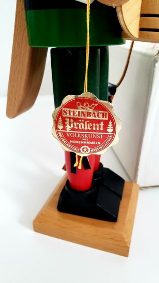 Vintage Steinbach German Nutcracker.  s708 Beer Drinker w/tag,  box 3